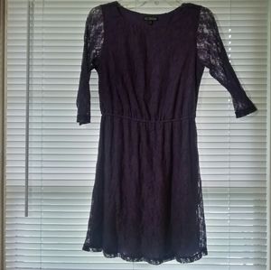 Purple lace dress
